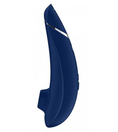 Синий бесконтактный стимулятор клитора Womanizer Premium