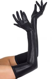 Чёрные виниловые перчатки Госпожи