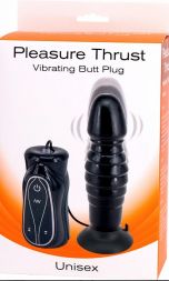Анальный вибратор Pleasure Thrust Vibrating Butt Plug Unisex